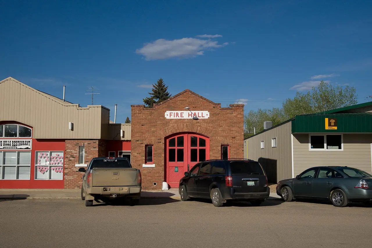 The old brick Fire Hall on main street, 2009