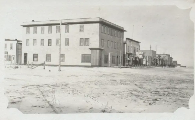 Business district street view